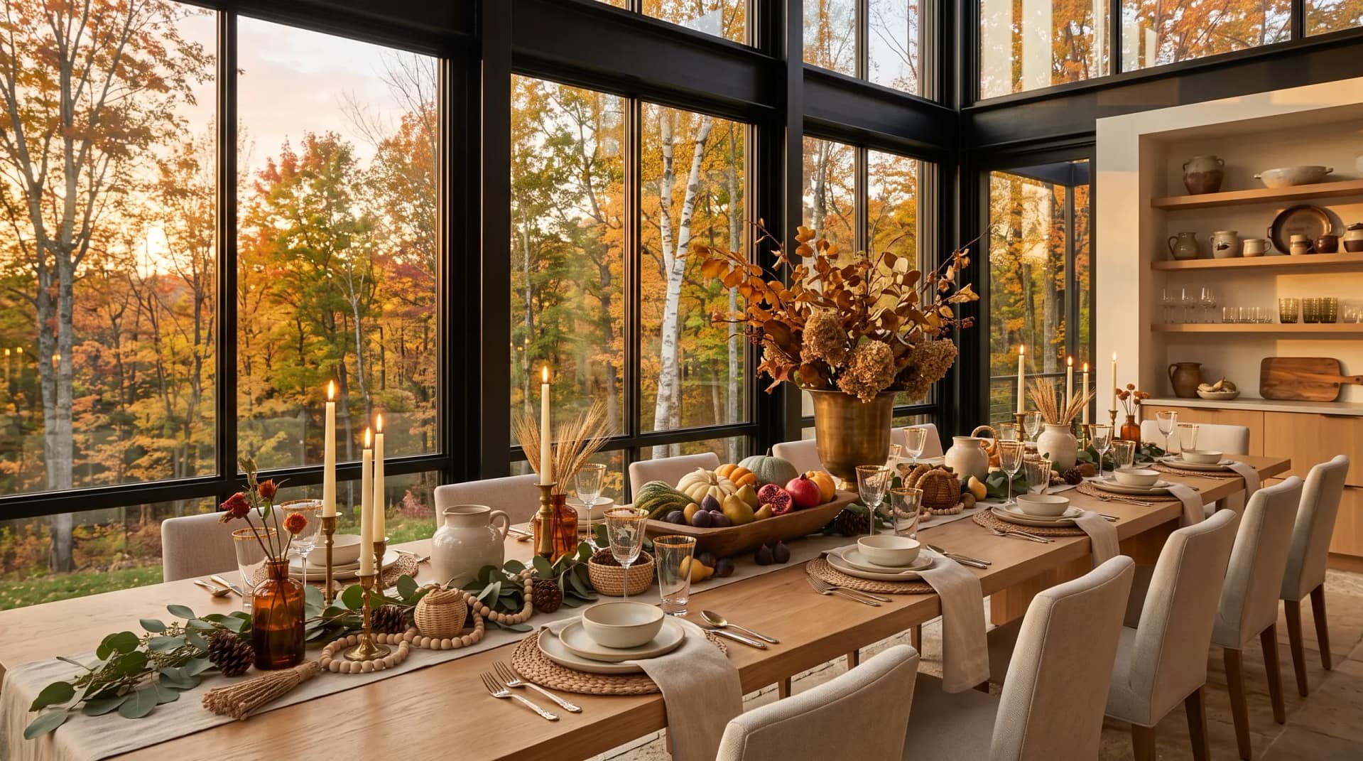 harvest table centerpiece