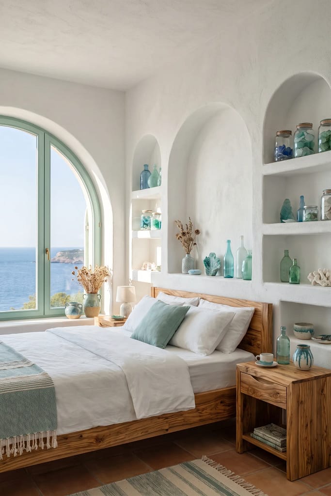 22 Seafoam Green Bedroom Ideas for Calm Coastal Style 8 Sea Glass Decor
