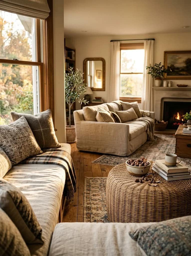 24 Fall Coffee Table Decor Ideas for Cozy Autumn Style 23 Acorn Bowl Display