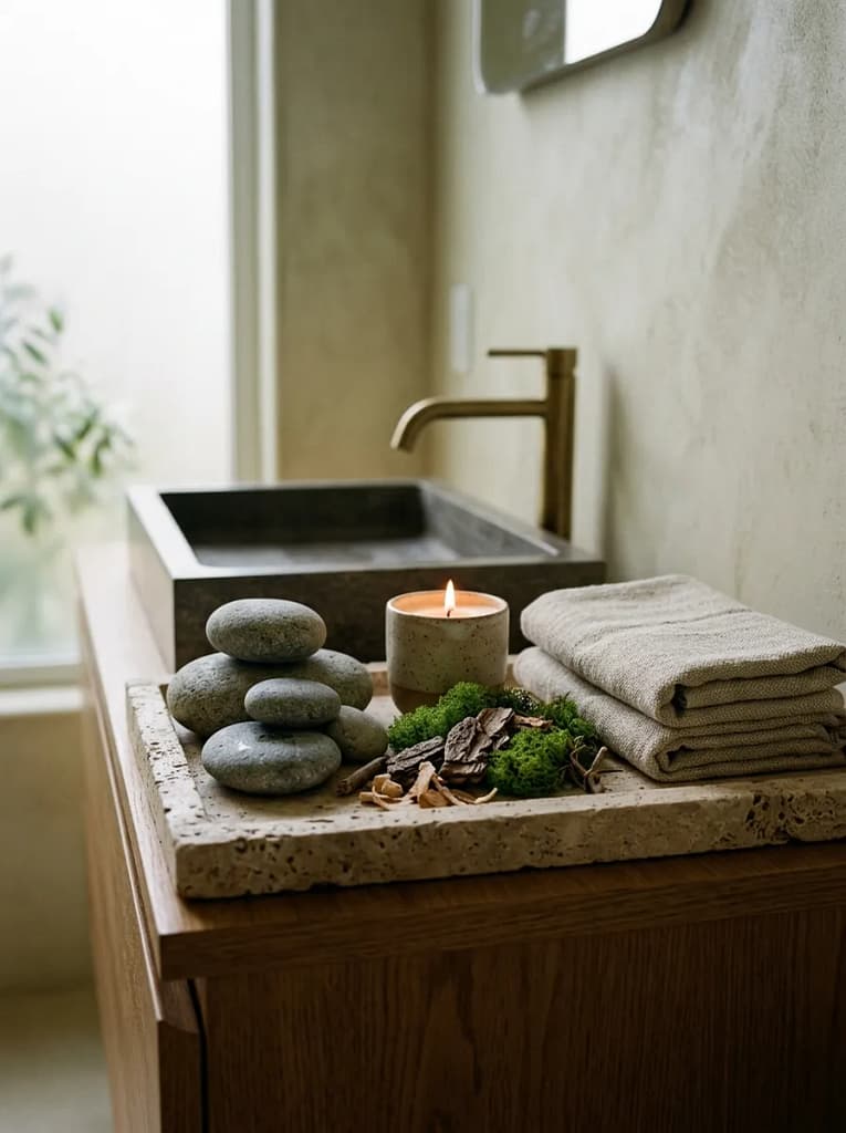 21 Forest Foraging Decor Ideas Full of Rustic Magic 20 Add River Stones and Natural Rock Accents