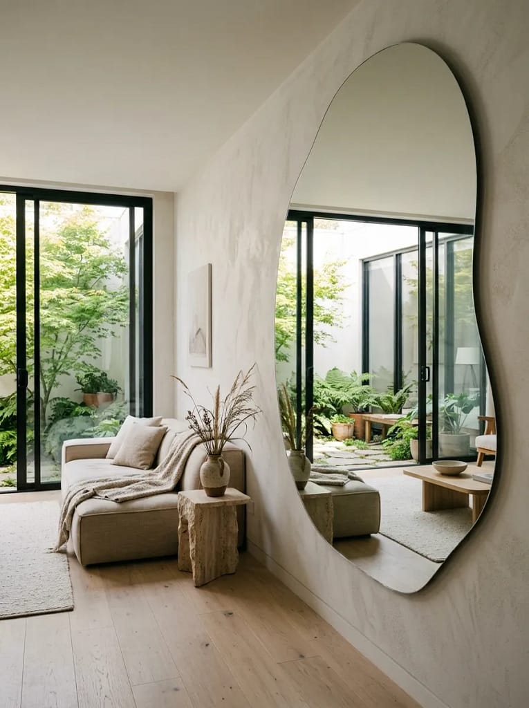 20 Small Living Room Makeover Ideas That Transform 8 Add a Large Wall Mirror