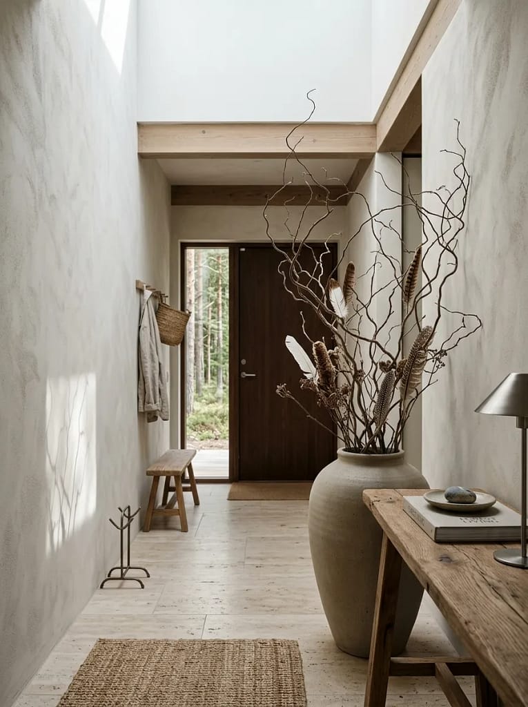 21 Forest Foraging Decor Ideas Full of Rustic Magic 18 Arrange Feathers and Branches in Tall Vases