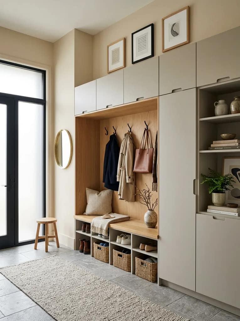 22 IKEA Mudroom Ideas for Smart Entryway Storage 2 BESTÅ Mudroom Cabinet Wall
