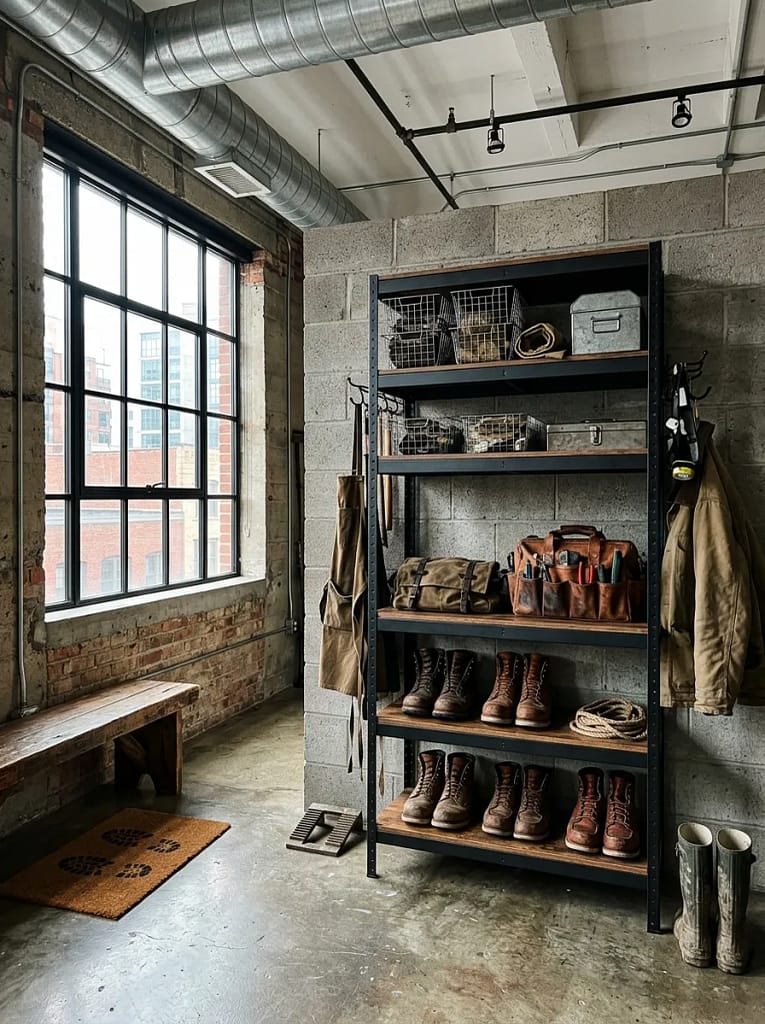 22 IKEA Mudroom Ideas for Smart Entryway Storage 12 BROR Industrial Mudroom Design
