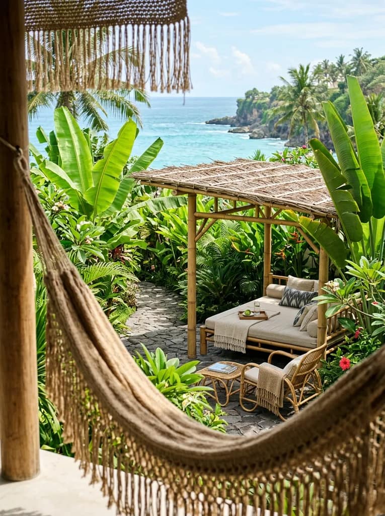 23 Shade Structure Ideas for Cool Outdoor Comfort 14 Bamboo Shade Structure for Tropical Style