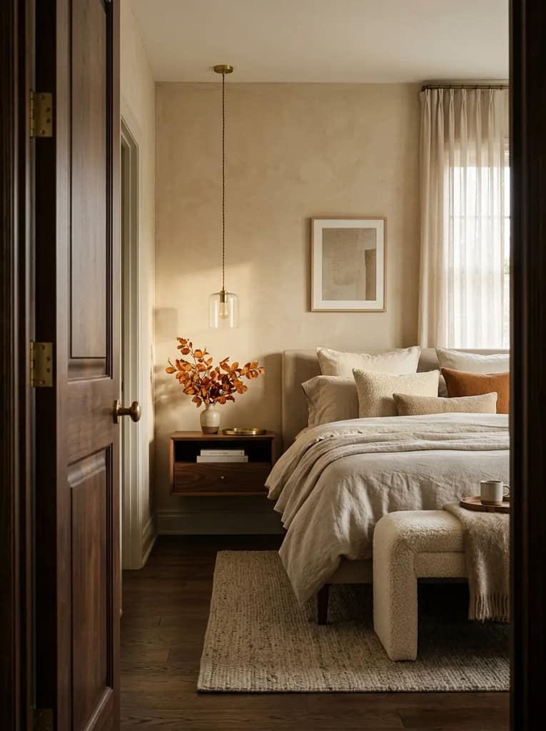 24 Autumn Lighting Ideas for Warm Cozy Evenings 23 Bedside Pendant Lights