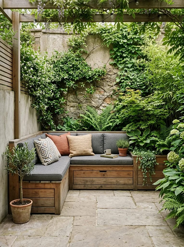 24 Screen Porch Ideas for Stylish Outdoor Living 13 Built-In Bench Seating