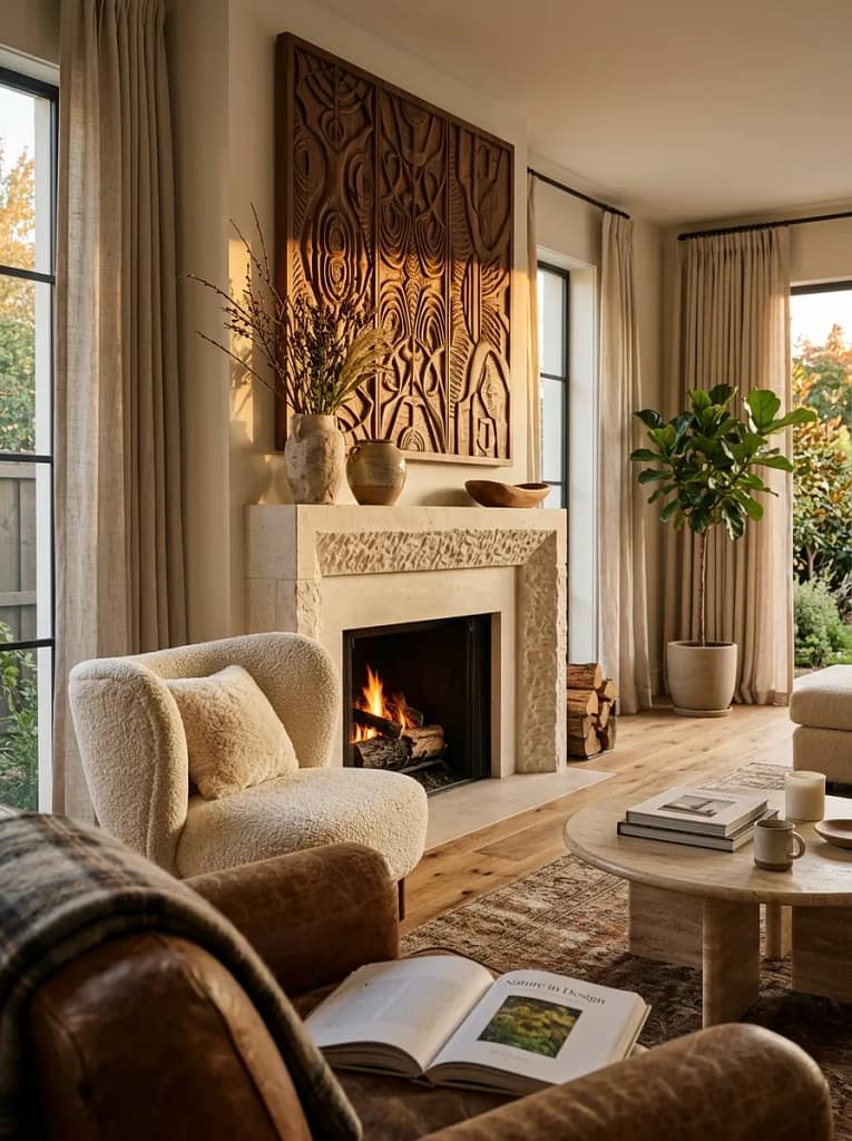 23 Fall Wall Art Ideas for Beautiful Seasonal Style 12 Carved Wood Art