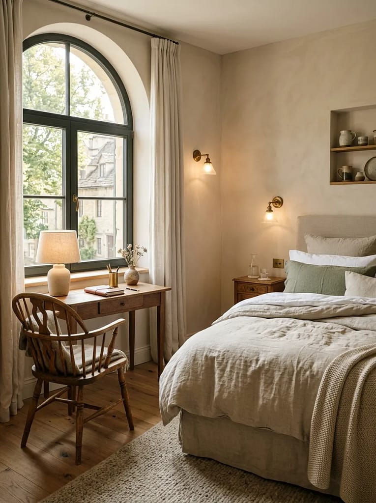 23 Office Guest Room Ideas for Stylish Dual Spaces 12 Compact Writing Desk