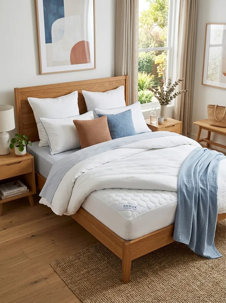 20 Bedroom Cooling Ideas for Better Sleep All Night 5 Cooling Gel Mattress Topper
