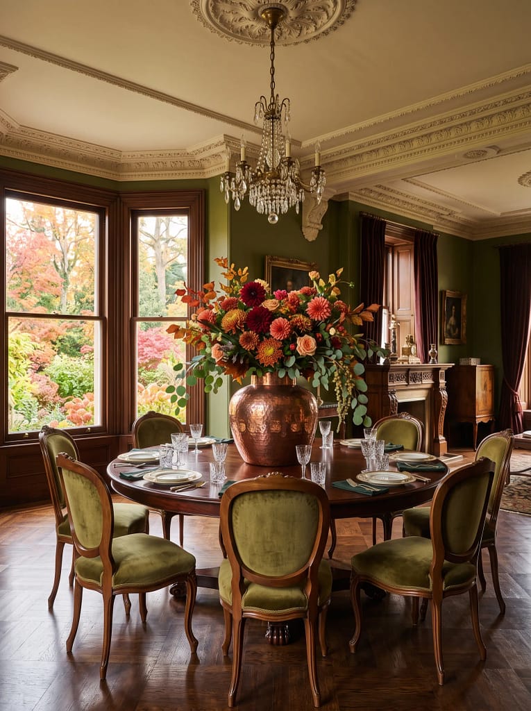 21 Harvest Table Centerpiece Ideas Guests Will Love 12 Copper Vase Floral Arrangement