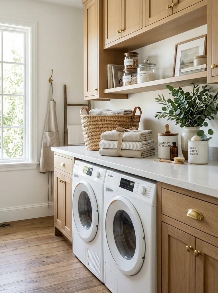 22 Laundry Room Decor Ideas for Stylish Small Spaces 8 Folding Station Counter