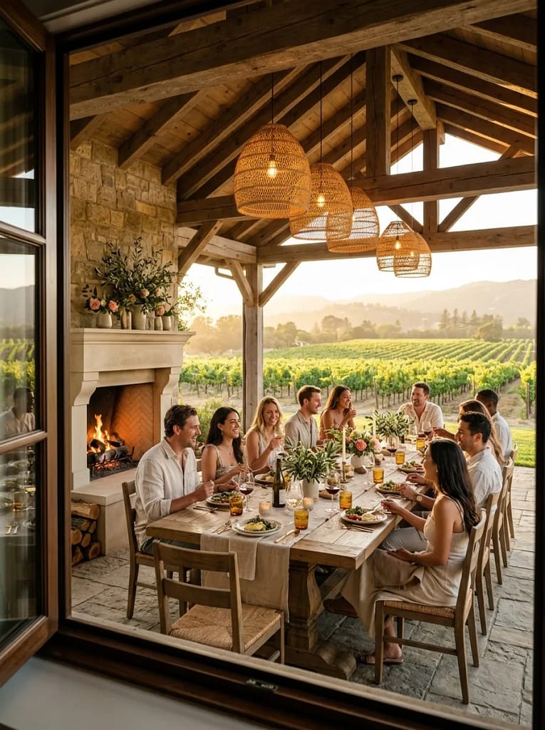 23 Shade Structure Ideas for Cool Outdoor Comfort 6 Covered Outdoor Dining Pavilion