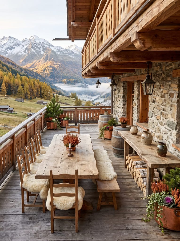 24 Fall Balcony Decor Ideas for Cozy Autumn Vibes 5 Cozy Bistro Seating