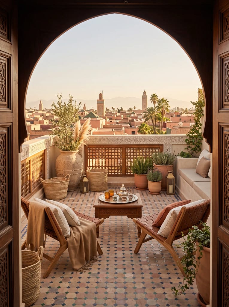 24 Fall Balcony Decor Ideas for Cozy Autumn Vibes 24 Cozy Outdoor Coffee Station