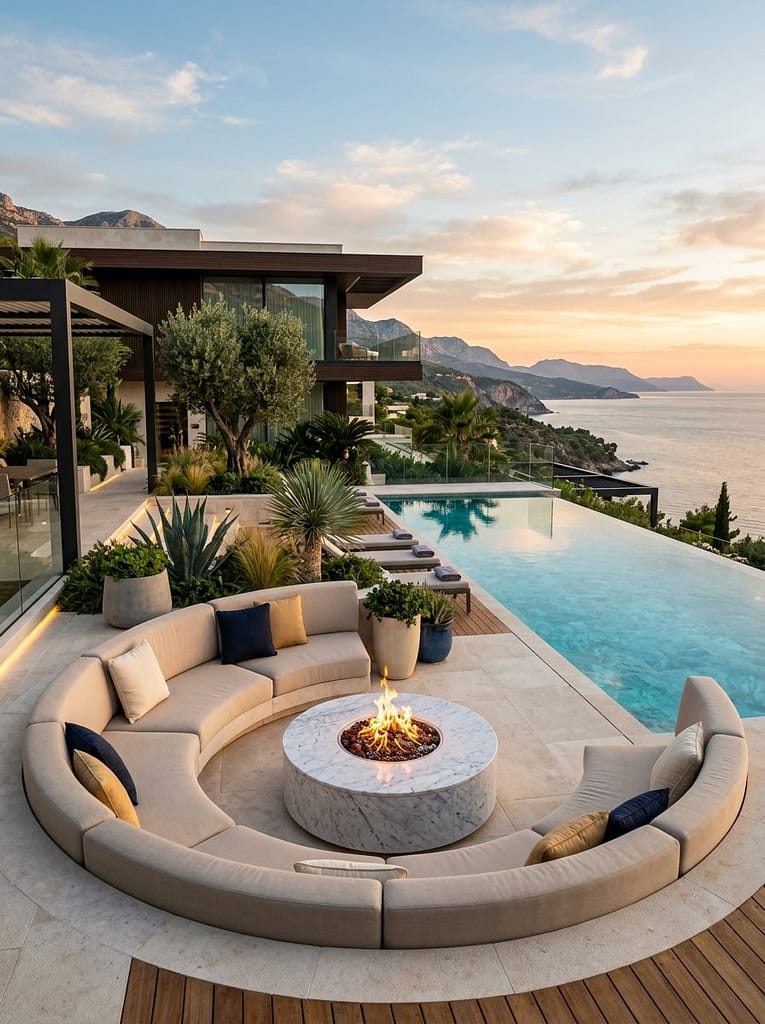 24 Outdoor Modular Seating Ideas for Flexible Comfort 11 Curved Modular Seating