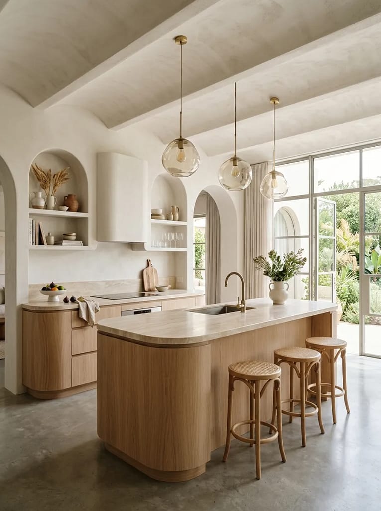 25 Kitchen Decor Ideas That Instantly Upgrade Any Space 16 Curved, Organic-Shaped Fixtures