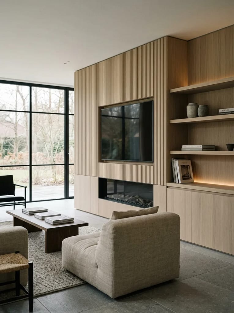 21 Living Room Renovation Ideas That Boost Home Style 11 Custom Media Wall