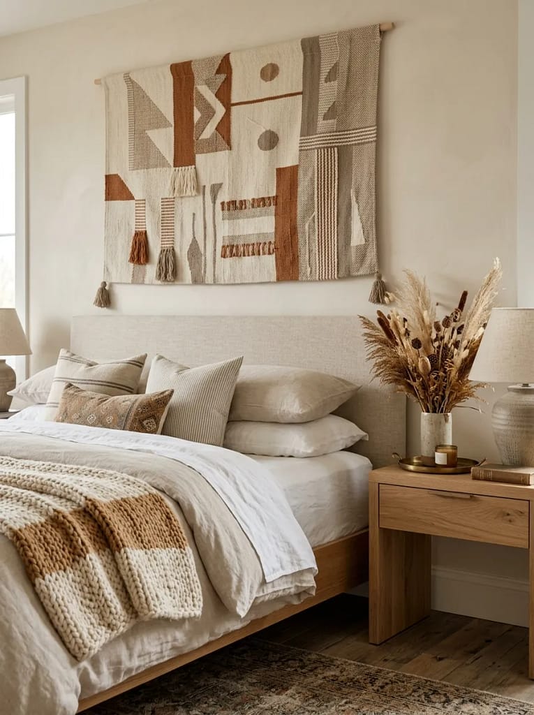 23 Fall Wall Art Ideas for Beautiful Seasonal Style 5 Fabric Wall Hanging