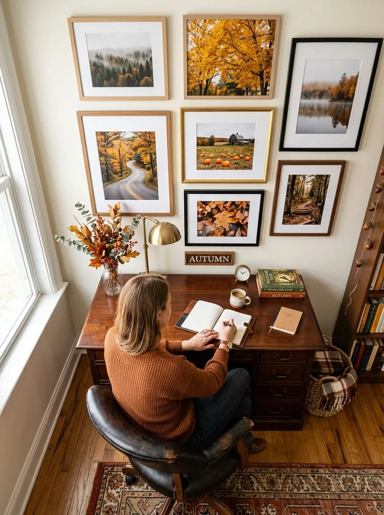 23 Fall Wall Art Ideas for Beautiful Seasonal Style 23 Framed Fall Photography
