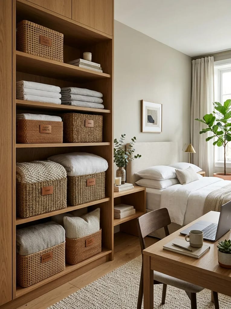 23 Office Guest Room Ideas for Stylish Dual Spaces 22 Guest Bedding Station