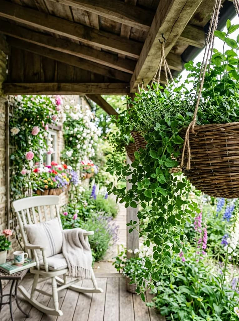 22 Herb Garden Ideas for Fresh Flavor All Year Long 14 Hanging Herb Basket