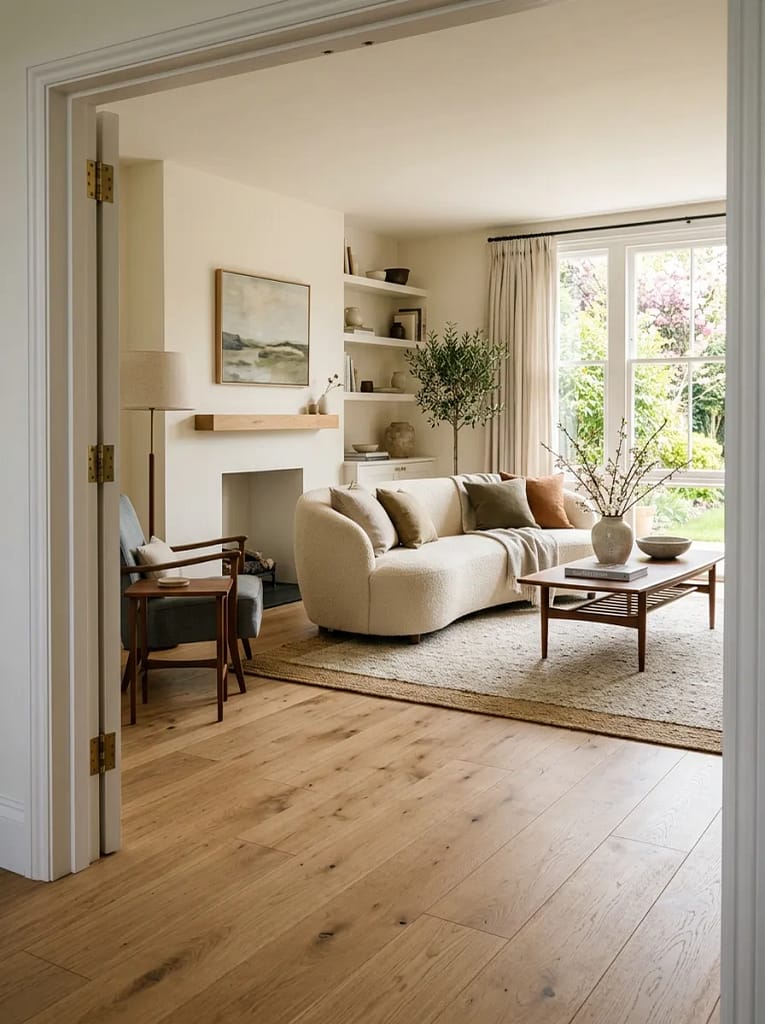 21 Living Room Renovation Ideas That Boost Home Style 2 Hardwood Floor Upgrade