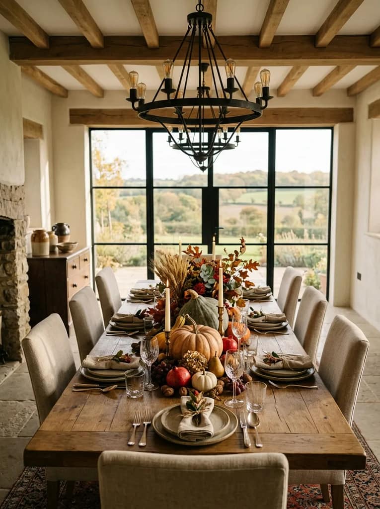 20 Pumpkin Gourd Decor Ideas for Charming Fall Homes 3 Harvest Dining Table Centerpiece