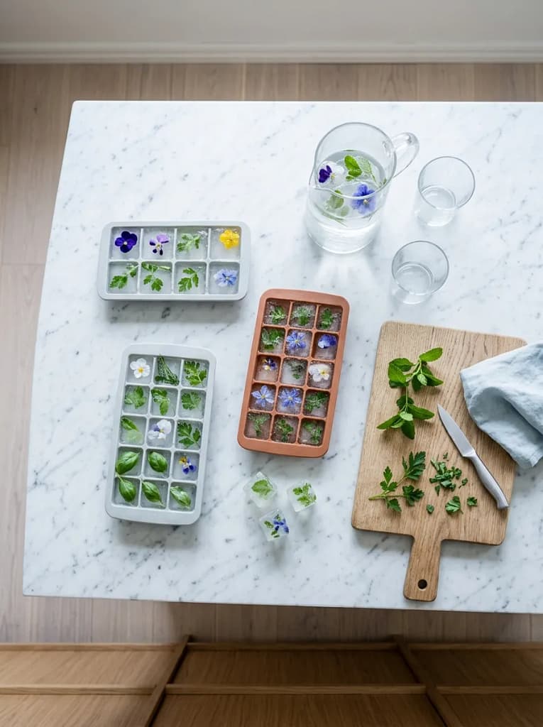 22 Herb Garden Ideas for Fresh Flavor All Year Long 19 Herb Ice Cube Freeze