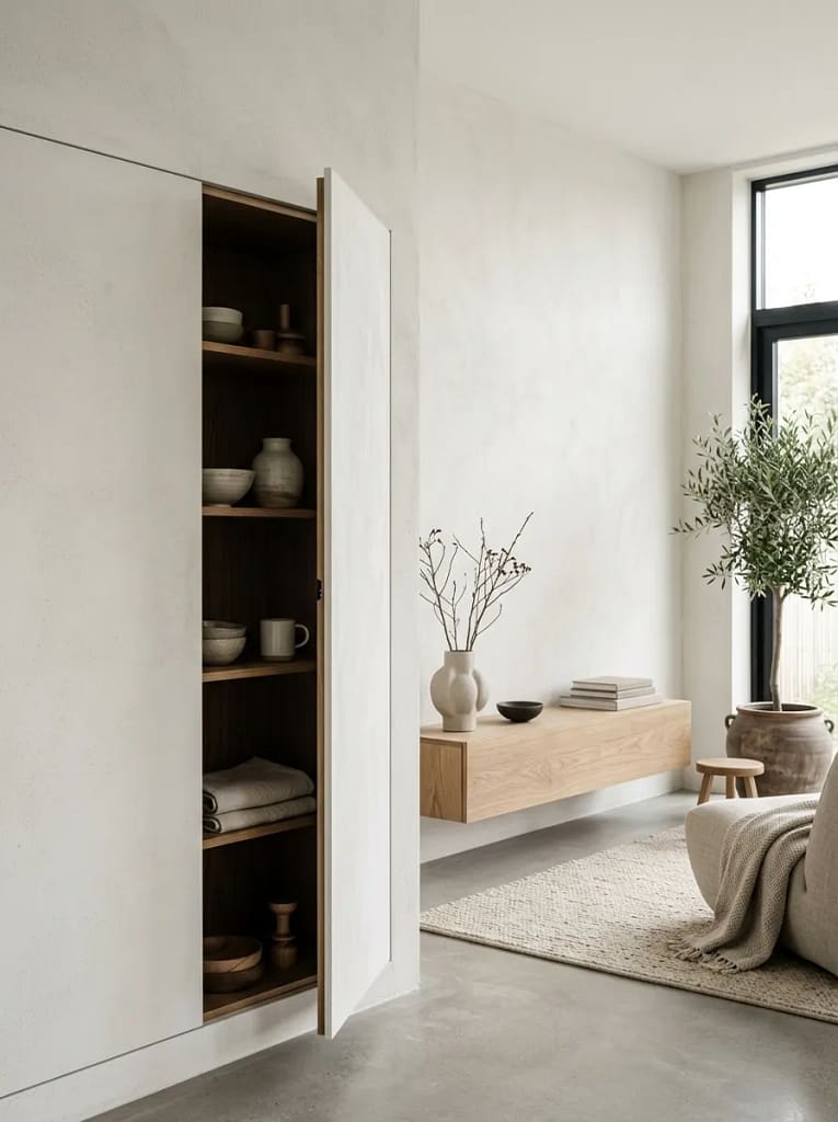24 Entryway Refresh Ideas for Stylish First Impressions 19 Hidden Storage Cabinet