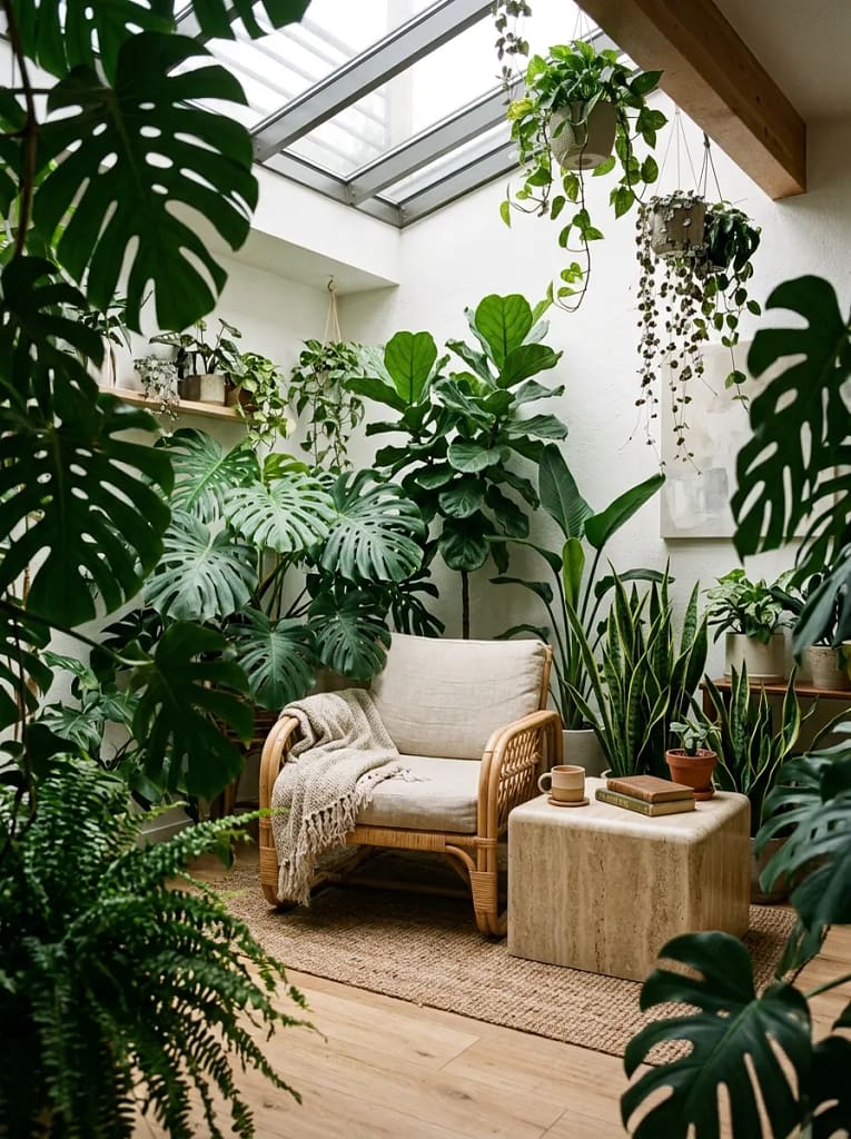 22 Rest Corner Ideas for Peaceful Cozy Home Retreats 13 Indoor Garden Rest Corner Ideas