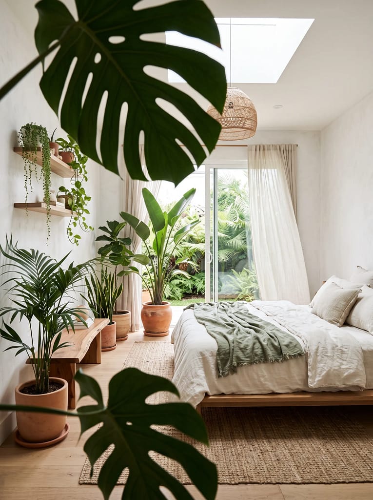 22 Bedroom Ideas for Cozy Stylish Dream Spaces 16 Indoor Plant Bedroom Oasis