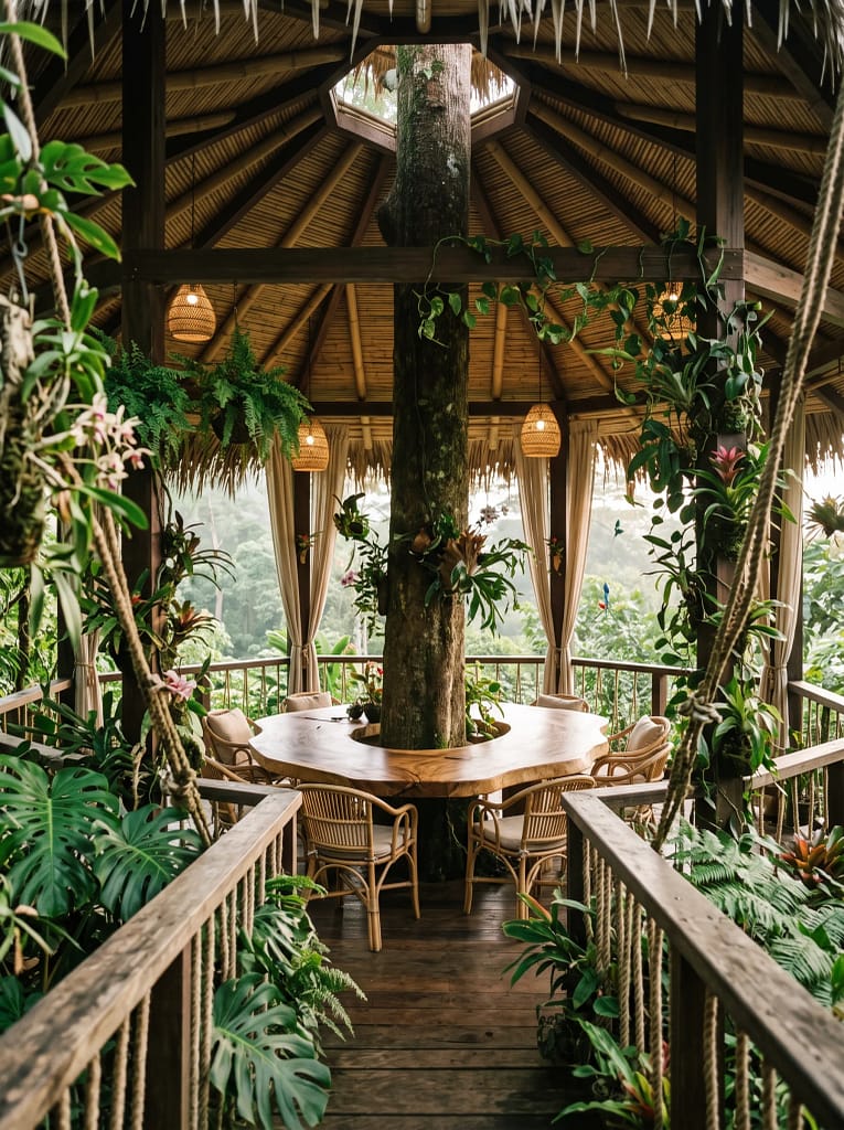 22 Dining Room Decor Ideas for Beautiful Stylish Spaces 23 Indoor Plant Filled Dining Room