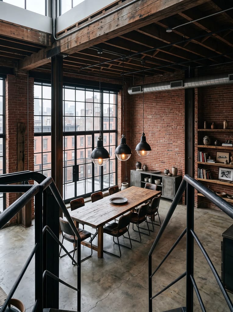 22 Dining Room Decor Ideas for Beautiful Stylish Spaces 7 Industrial Style Dining Room