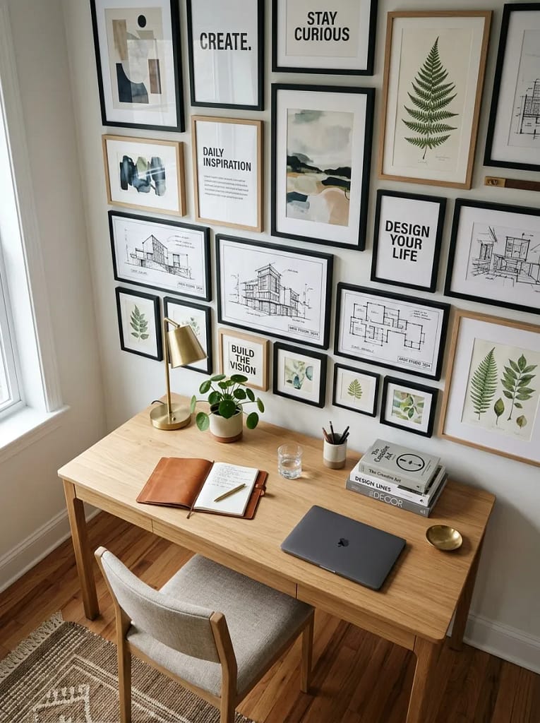 20 Home Office Decor Ideas for Productive Workspaces 3 Inspiring Gallery Wall