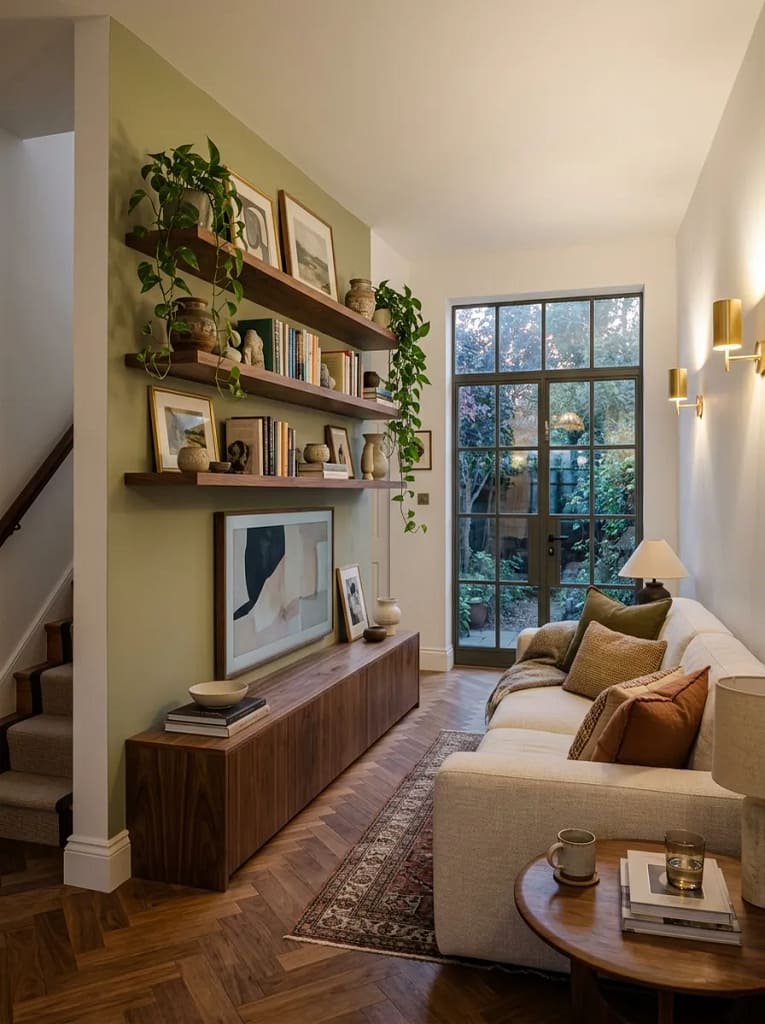 20 Small Living Room Makeover Ideas That Transform 5 Install Floating Shelves