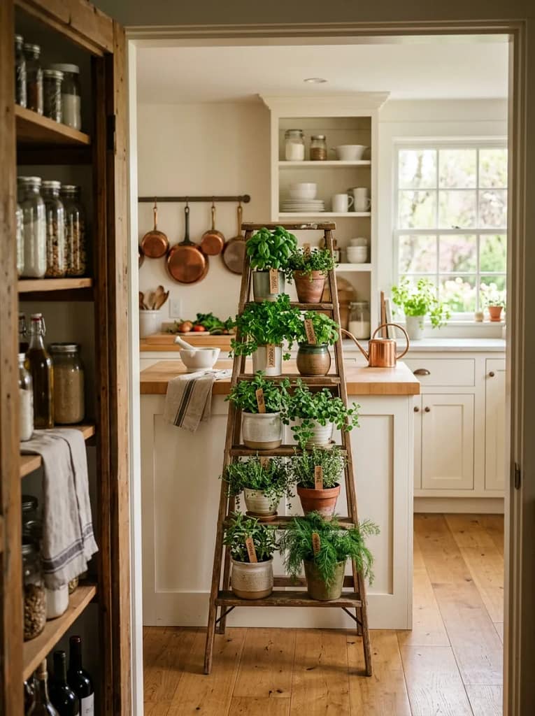 22 Herb Garden Ideas for Fresh Flavor All Year Long 7 Kitchen Herb Ladder