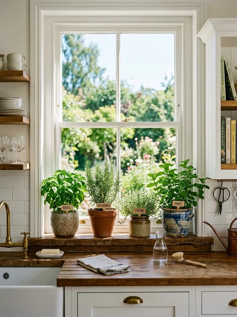 25 Kitchen Decor Ideas That Instantly Upgrade Any Space 10 Living Window Herb Garden