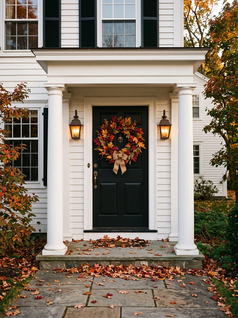 Maple Leaf Autumn Wreath