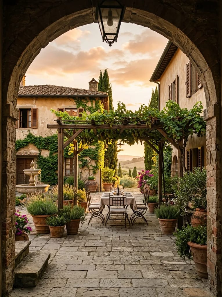 23 Shade Structure Ideas for Cool Outdoor Comfort 24 Mediterranean Courtyard Pergola