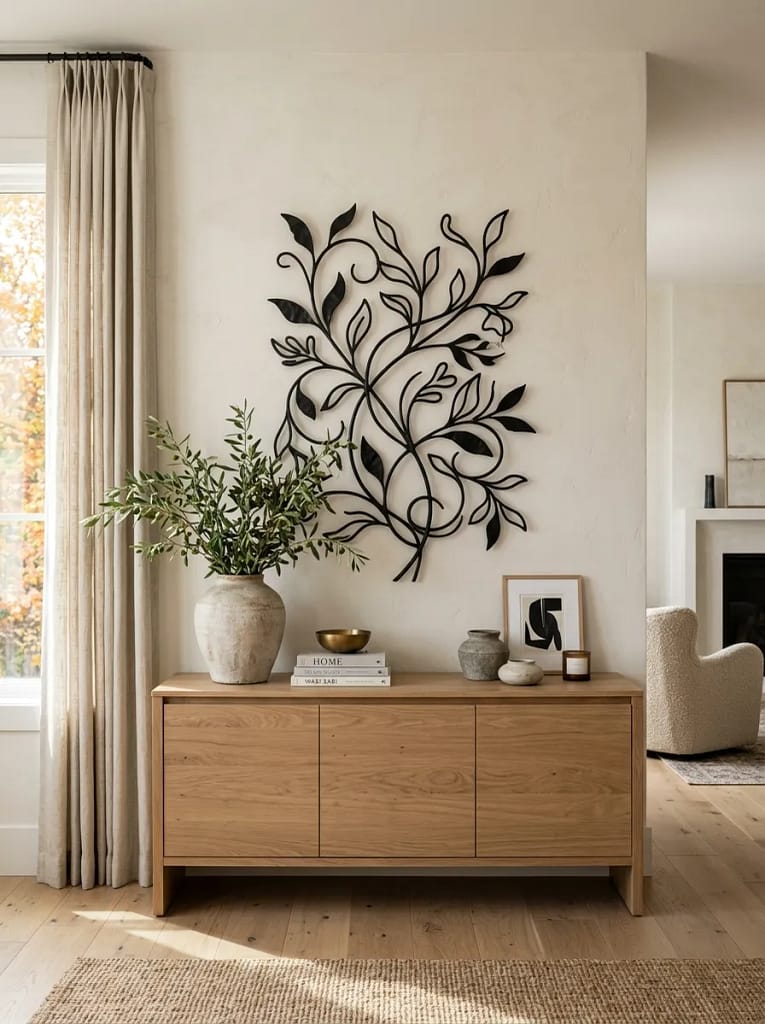 23 Fall Wall Art Ideas for Beautiful Seasonal Style 11 Metal Wall Art