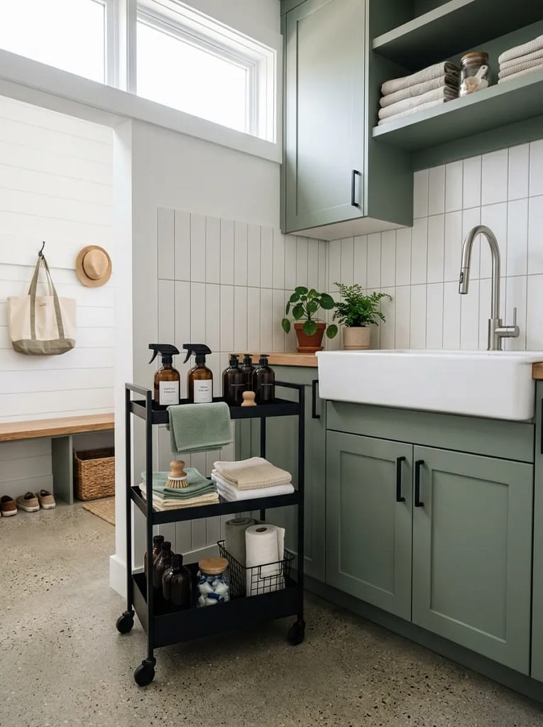 22 IKEA Mudroom Ideas for Smart Entryway Storage 22 NISSAFORS Cleaning Supply Station