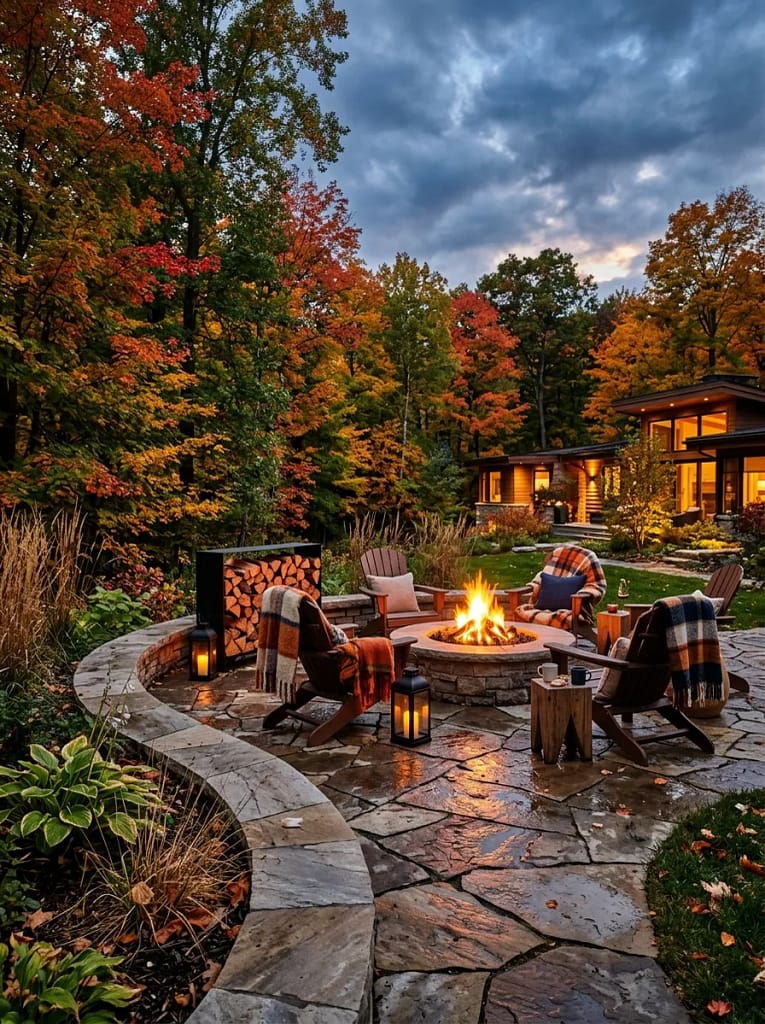 24 Autumn Lighting Ideas for Warm Cozy Evenings 25 Outdoor Fire Feature
