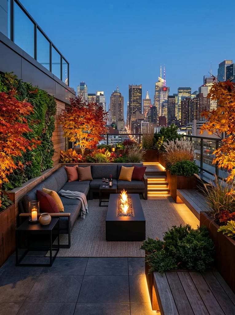 20 Fall Fire Pit Ideas for Cozy Backyard Evenings 14 Outdoor Sectional Fire Pit
