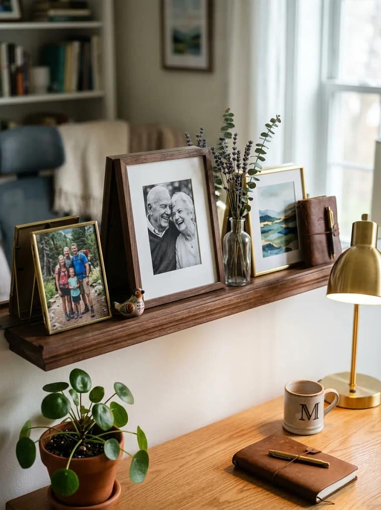 20 Home Office Decor Ideas for Productive Workspaces 15 Personal Photo Display