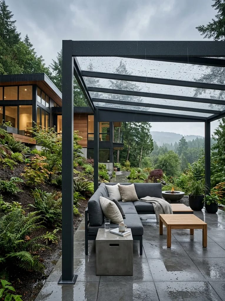 23 Shade Structure Ideas for Cool Outdoor Comfort 11 Polycarbonate Roof Patio Pergola