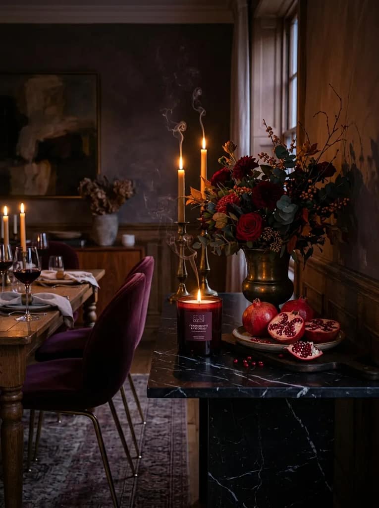 21 Fall Scented Candles to Make Home Feel Cozy 19 Pomegranate Patchouli Candle