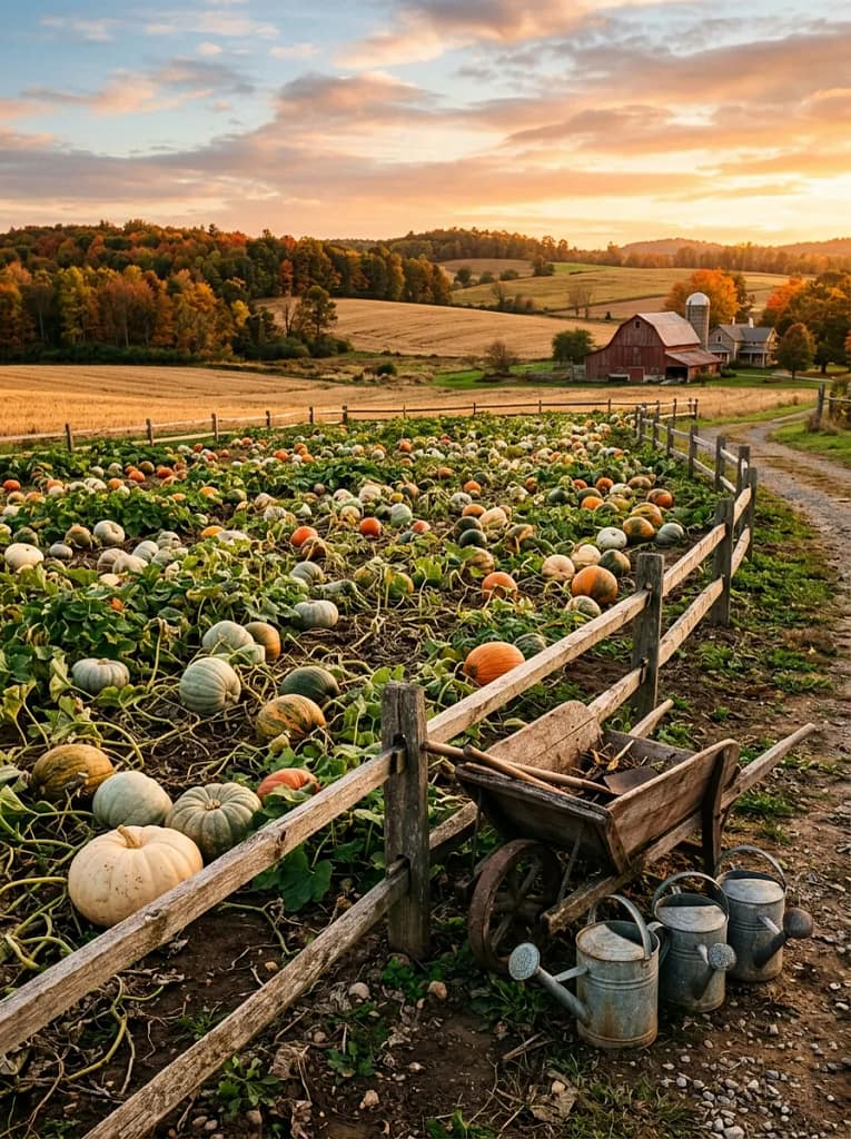 22 Autumn Garden Ideas for Dreamy Seasonal Beauty 5 Pumpkin Patch Garden