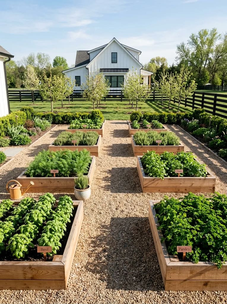 22 Herb Garden Ideas for Fresh Flavor All Year Long 21 Raised Bed Herb Row