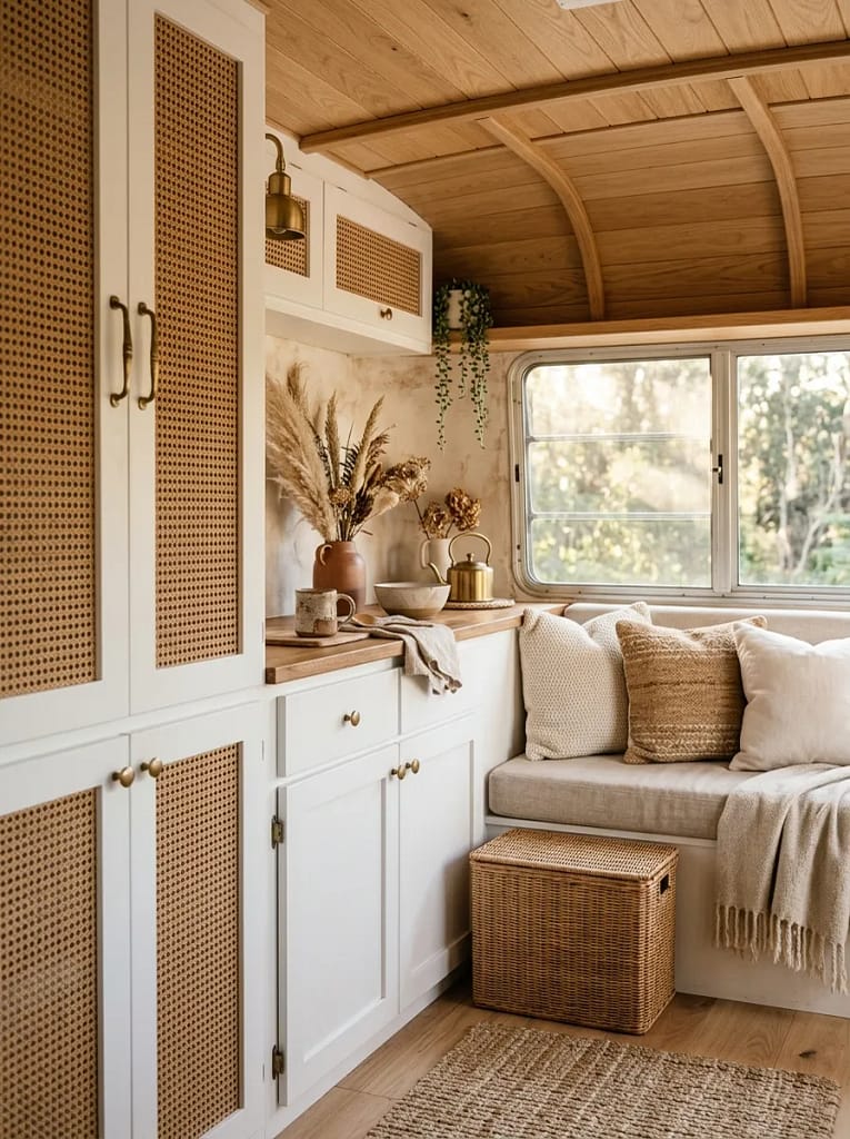Rattan Cabinet Accents
